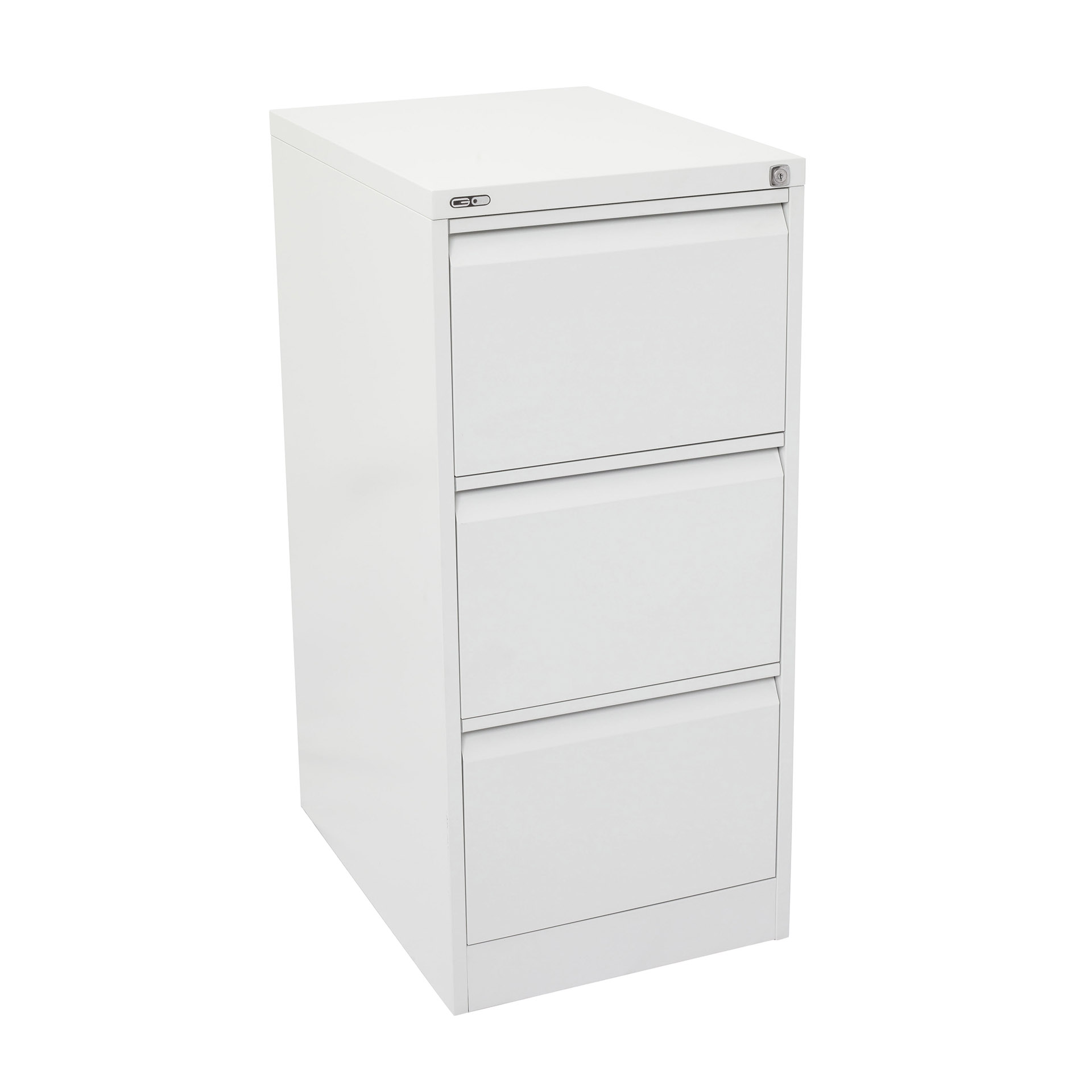 GO Three Drawer Filing Cabinet - White China